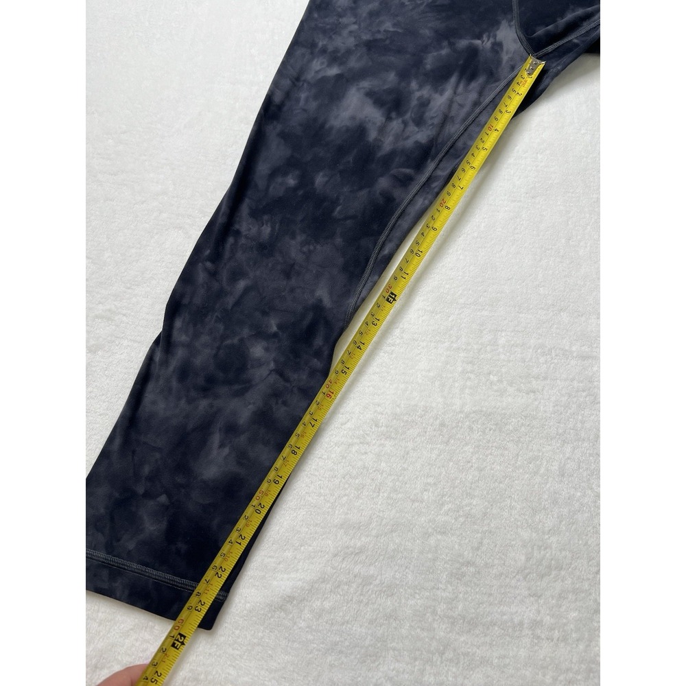 Lululemon Womens Align Cropped Pants Leggings Diamond Dye Grey/Dark Blue Sz 12 - Picture 7 of 9